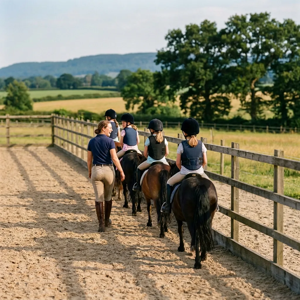 Cours de poney à Saint-Romain-de-Jalionas, Isère